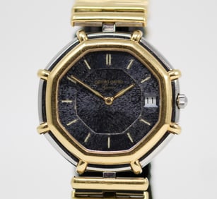 Two-Tone Gerald Genta Geneve with Date Wristwatch