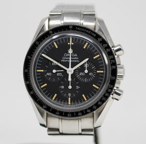 Omega Speedmaster Professional Chronograph Wristwatch with Omega International Warranty Card (Blank)
