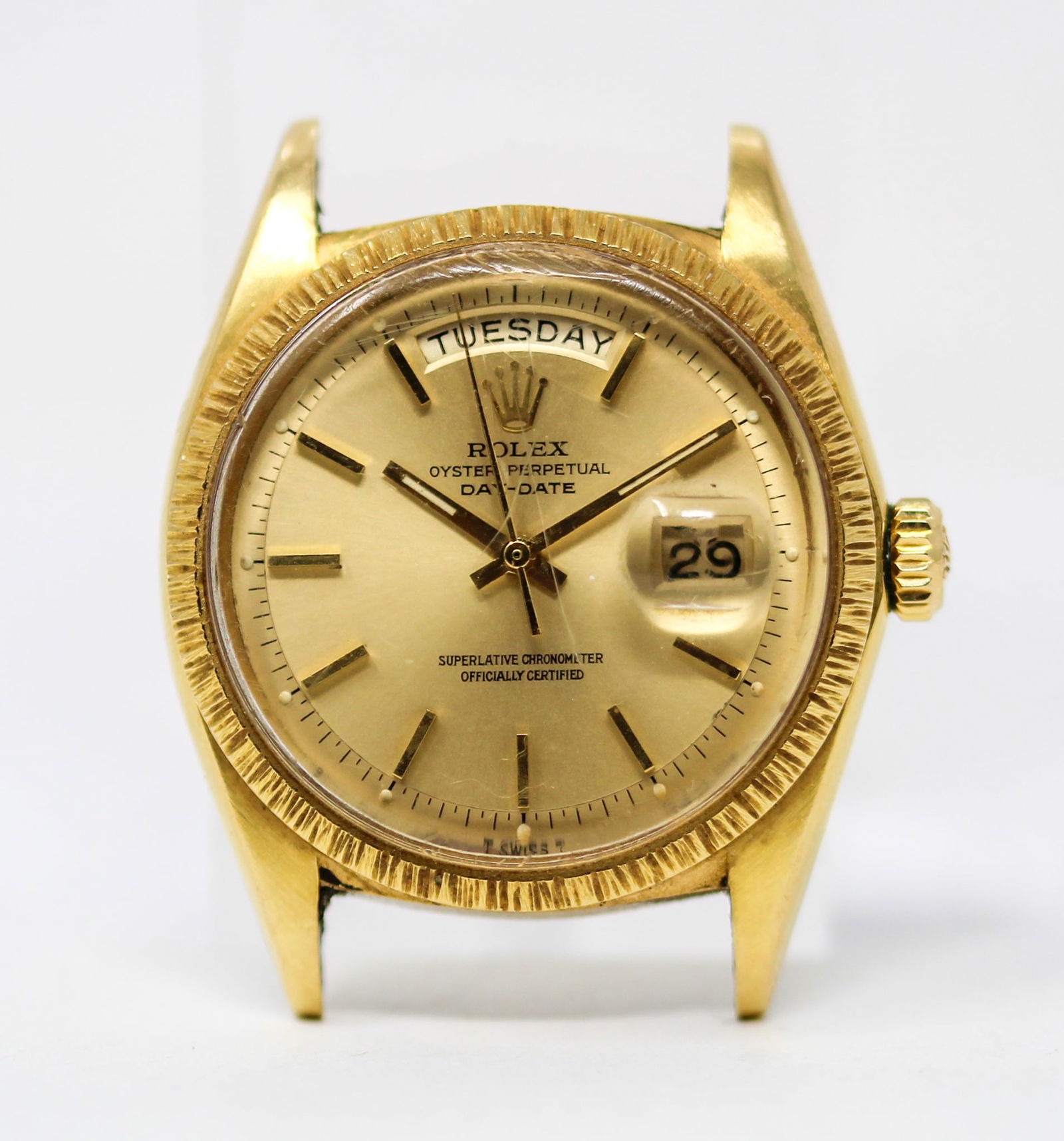 Vintage Rolex Oyster Perpetual Day-Date Wristwatch in 18k Yellow Gold (1 of 6)