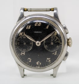 Vintage Harvel Chronograph Wristwatch *Chronograph Hand Missing, Small hand fell off and floating