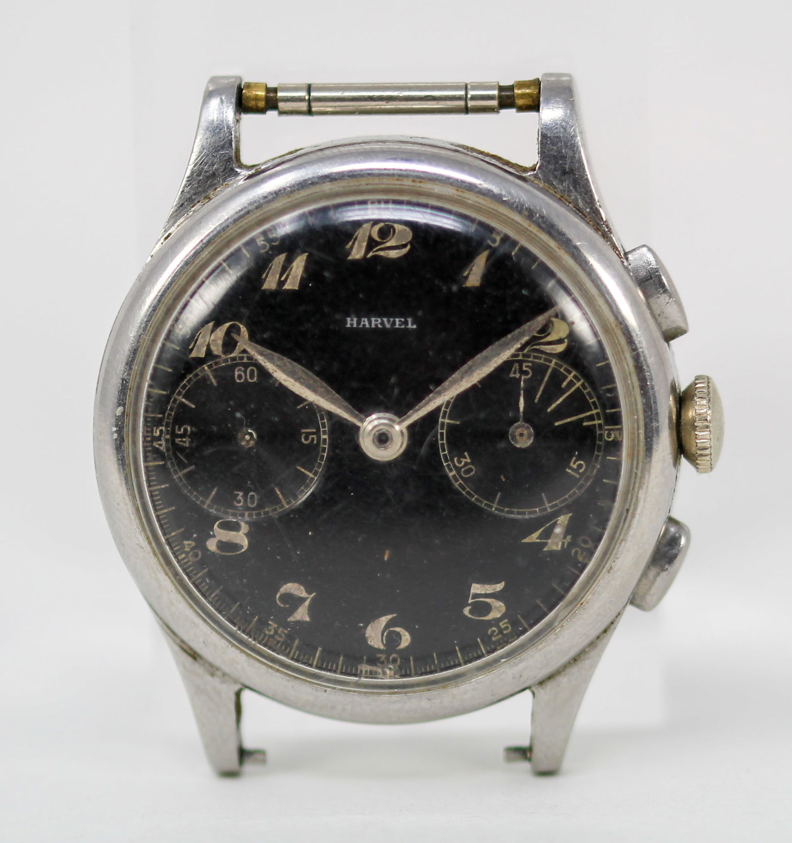 Vintage Harvel Chronograph Wristwatch *Chronograph Hand Missing, Small hand fell off and floating (1 of 6)