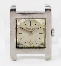 Vintage Audemars Piguet Geneve Square Wristwatch in Platinum circa 1930-1940s
