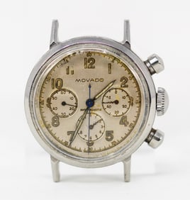 Vintage Movado Chronograph Wristwatch *Watch Does Not Wind, Crown Not Attached*