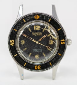 Vintage Blancpain Fifty Fathoms Rotomatic Incabloc Wristwatch *Crown Needs To Be Reattached*
