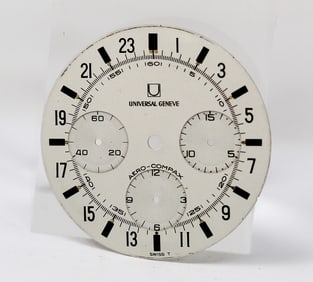 Loose Vintage Uinversal Geneve Aero-Compax Chronograph Dial