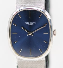Vintage Patek Philippe Wristwatch in 18k White Gold with Patek Philippe Hang Tag