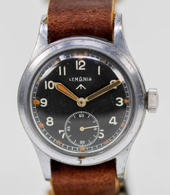 Vintage Lemania "Dirty Dozen" Military Wristwatch