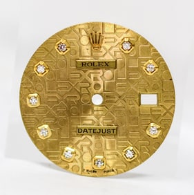 Loose Rolex Oyster Perpetual Datejust Dial with Factory Diamonds