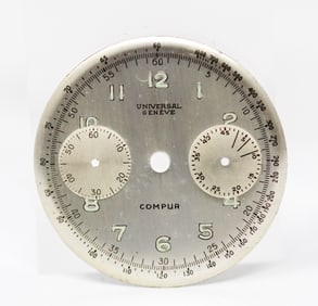 Loose Vintage Universal Geneve Compur Chronograph Dial