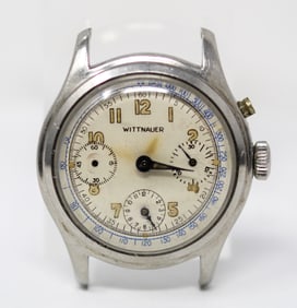 Vintage Wittnauer Chronograph Wristwatch *PARTS/FOR REPAIR, Multiple Parts Missing*