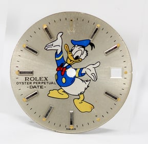 Loose Vintage Custom Rolex Oyster Perpetual Date Dial *12 and 5 Hour Markers Missing*