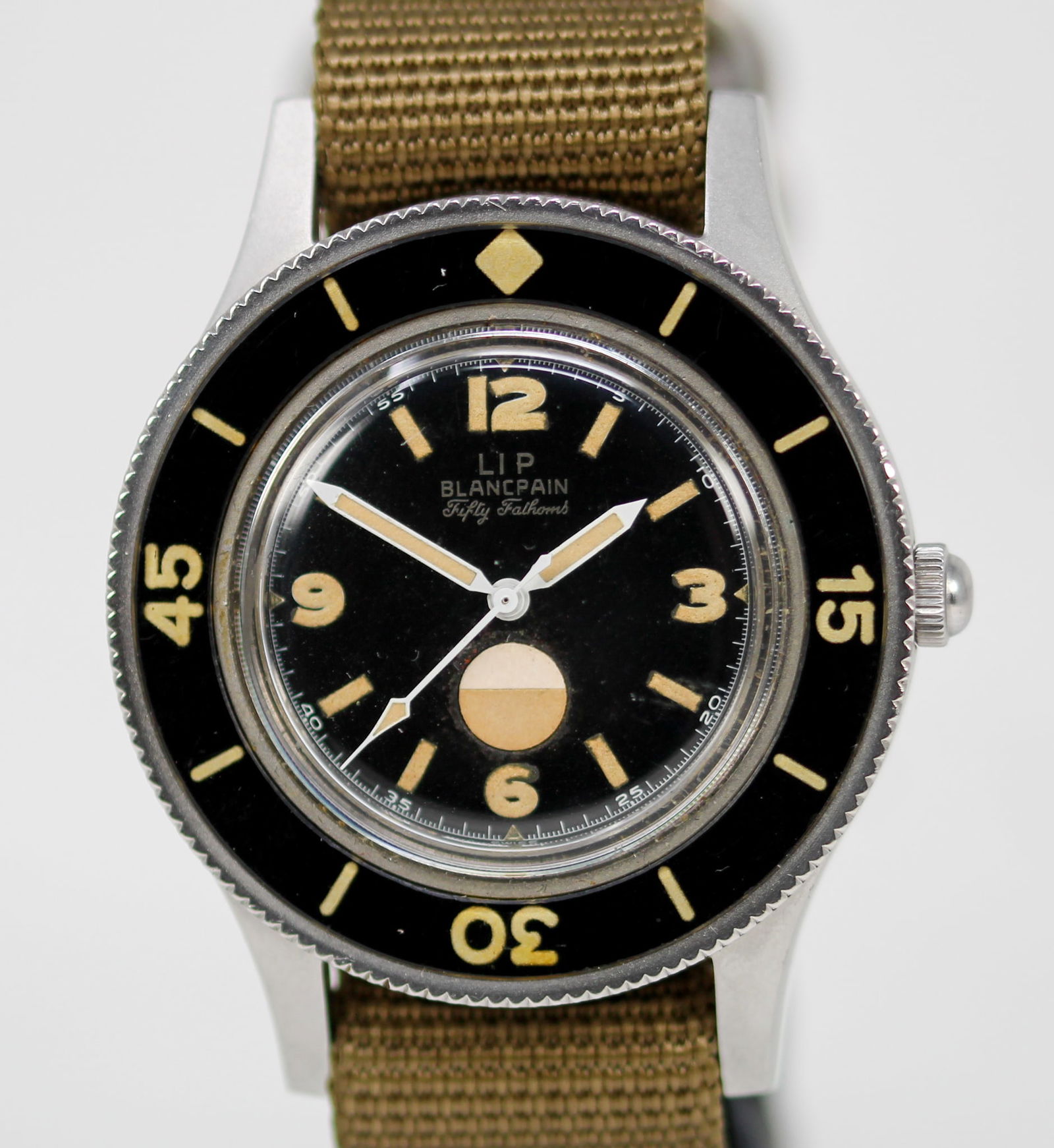 Vintage Blancpain Fifty Fathoms LIP Wristwatch (1 of 4)