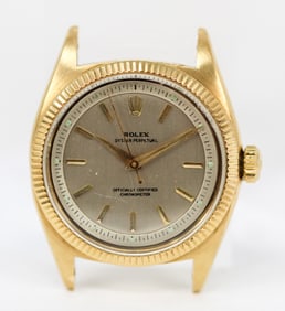 Vintage Rolex Oyster Perpetual Wristwatch in 18k Yellow Gold