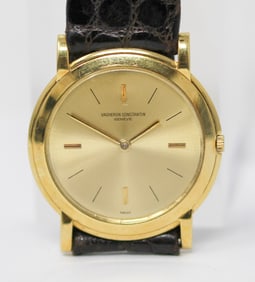 Vintage Vacheron Constantin Geneve Wristwatch in 18k Yellow Gold