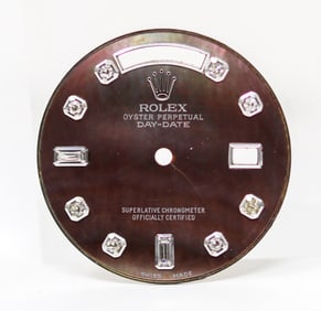 Loose Vintage Rolex Oyster Perpetual Day-Date Mother of Pearl Dial with Factory Diamonds