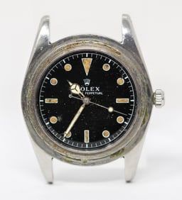 Vintage Rolex Oyster Perpetual Wristwatch *Missing Crystal, Missing Bezel, Crown Needs to Be Reattac