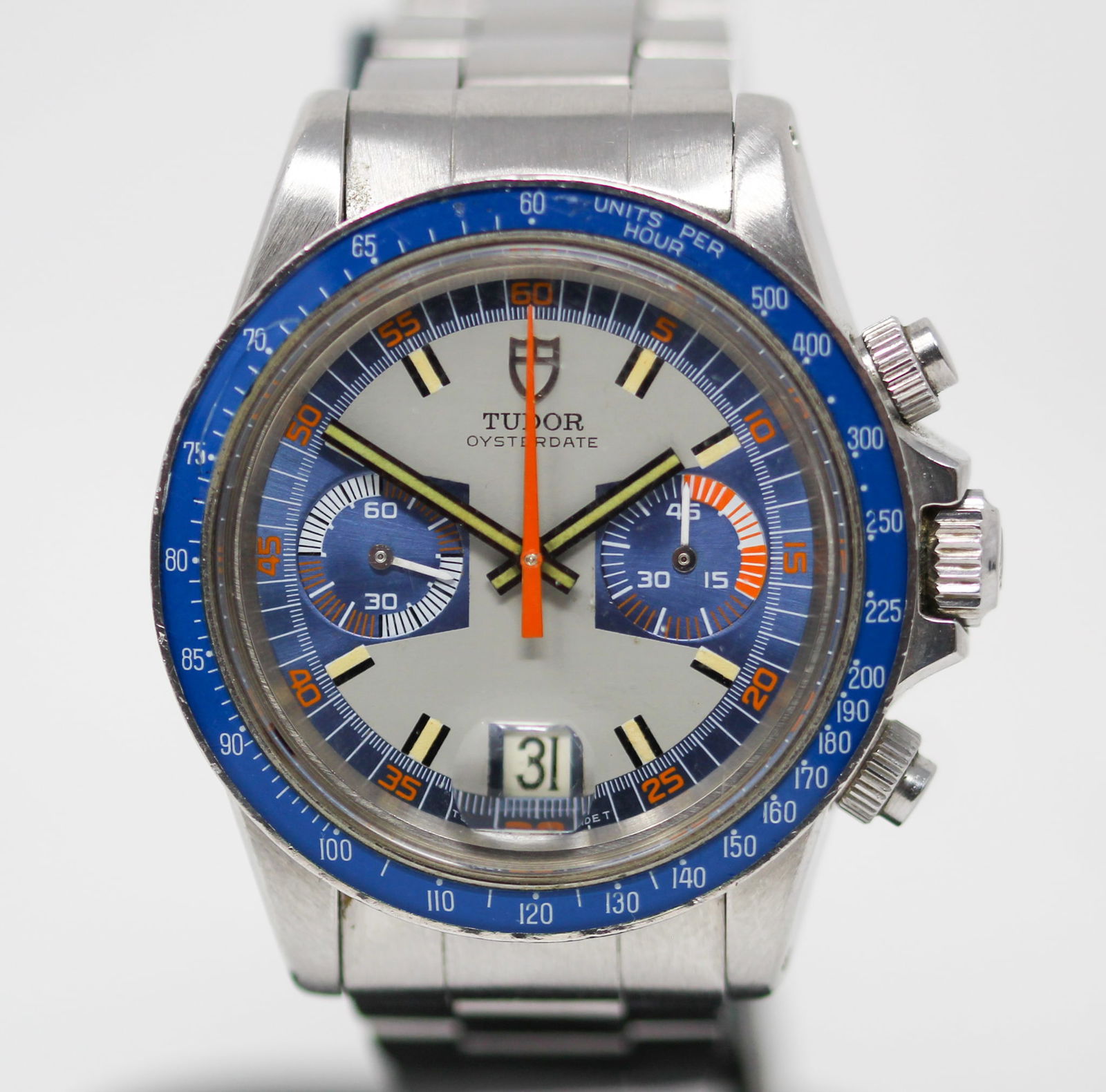 Vintage Tudor Oysterdate Chronograph with Date Wristwatch (1 of 8)