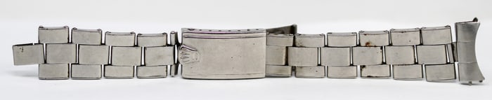 Loose Stainless Steel Vintage Rolex Bracelet *Bracelet Damaged, Needs Repair: Missing link and