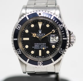 Vintage Rolex Oyster Perpetual Date Submariner Wristwatch