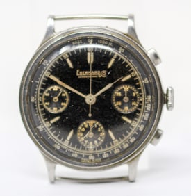 Vintage Eberhard & Co. La Chaux-De-Fonds Chronograph Wristwatch