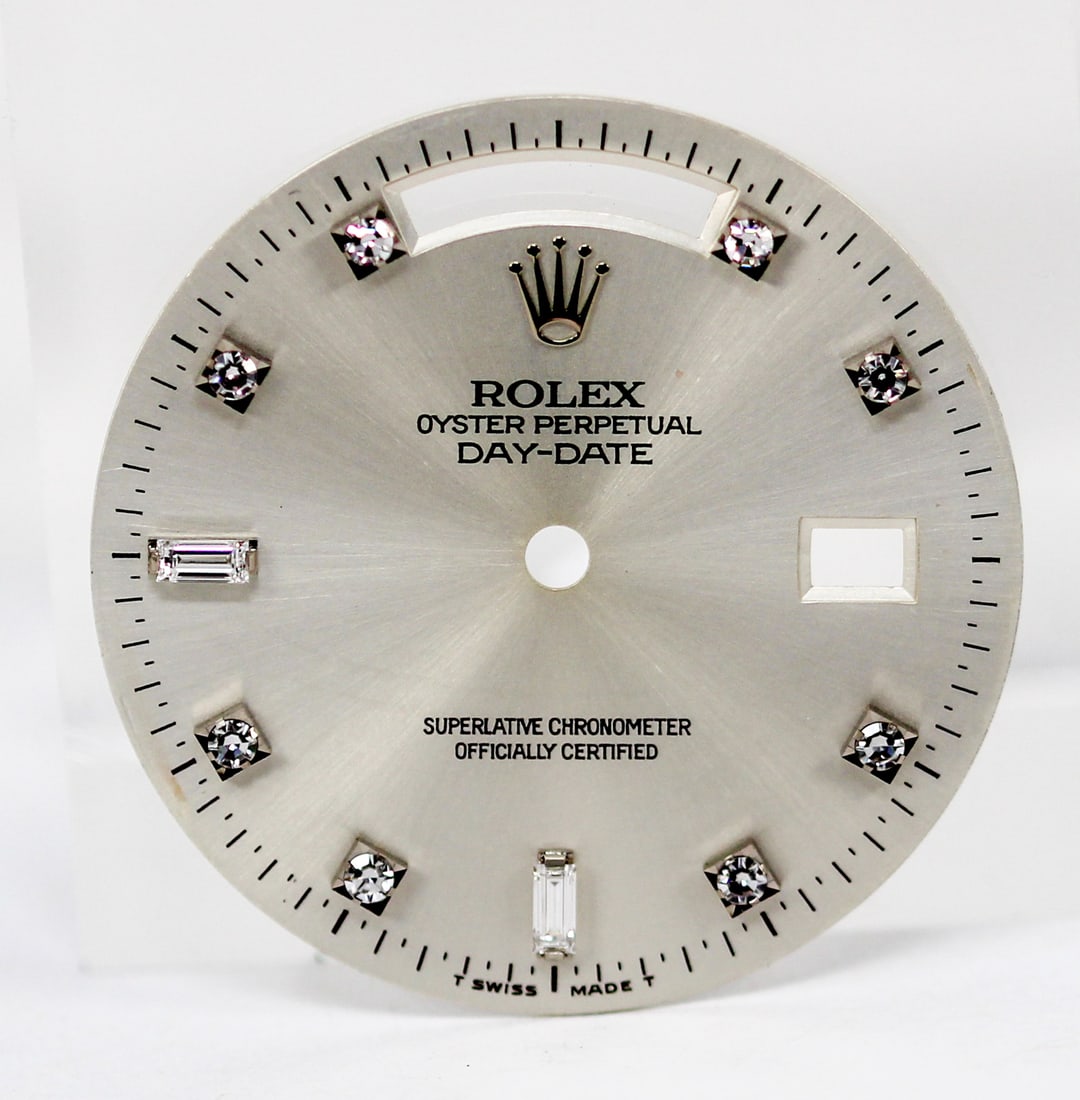 Loose Vintage Rolex Oyster Perpetual Day-Date Dial with Factory Diamonds (1 of 2)