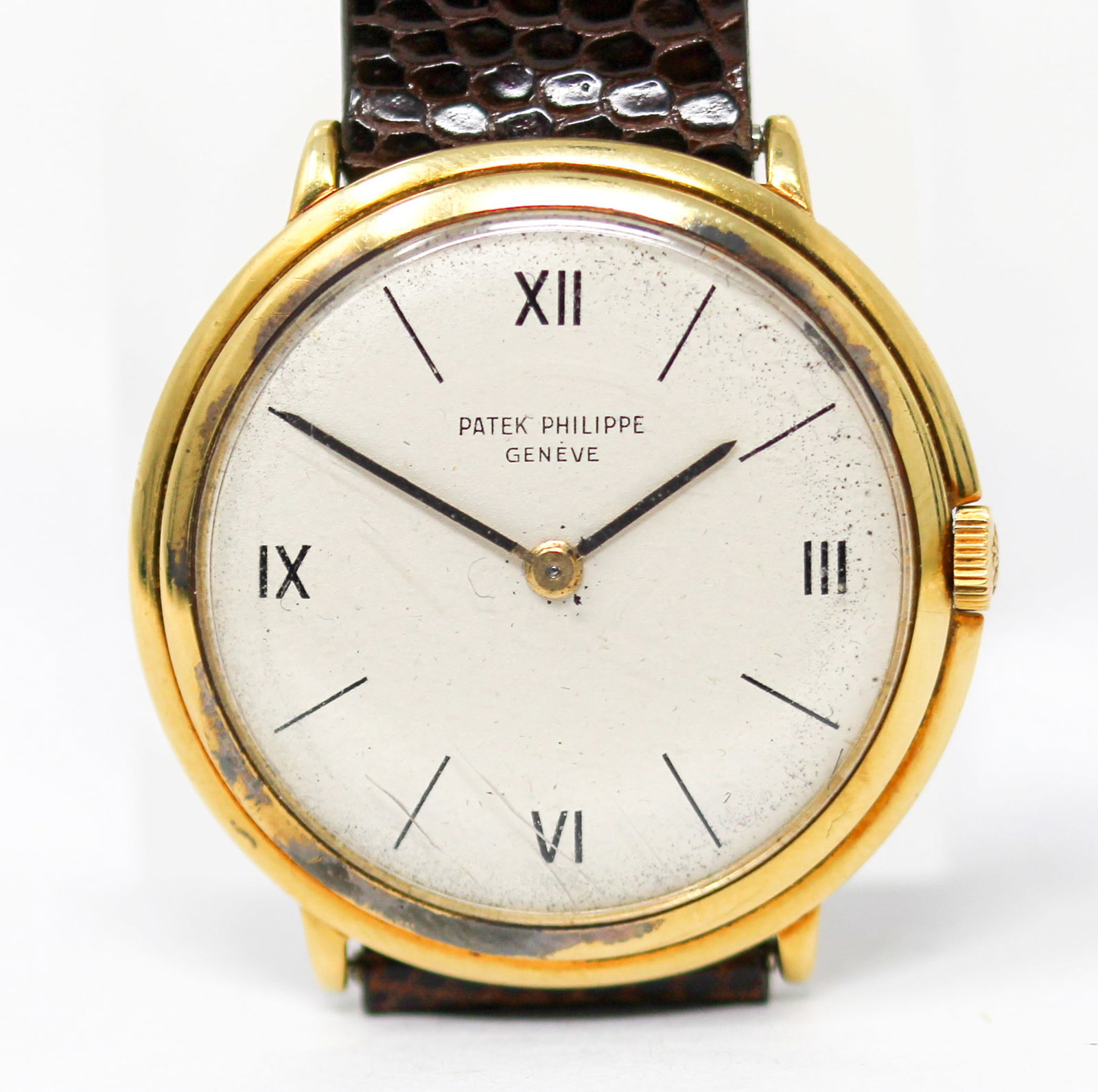 Vintage Patek Philippe Geneve Wristwatch in 18k Yellow Gold (1 of 4)