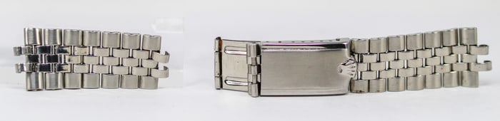Loose Stainless Steel Vintage Rolex Bracelet *Damaged, Needs Repair, Missing End Links*
