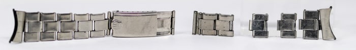 Loose Stainless Steel Vintage Rolex Bracele *Damaged, Needs Repair*