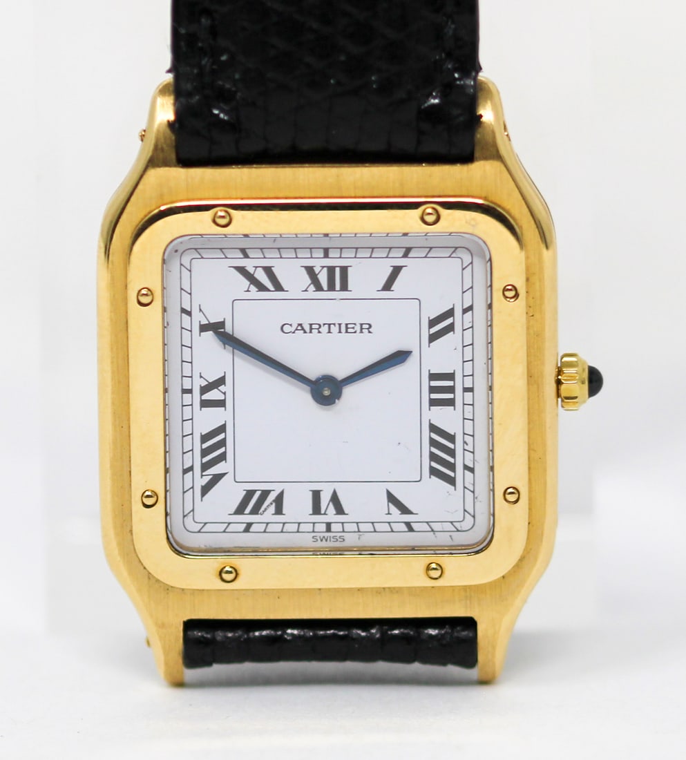 Vintage Cartier Santos Dumont Wristwatch in 18k Yellow Gold (1 of 4)
