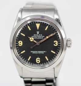 Vintage Rolex Oyster Perpetual Explorer Wristwatch