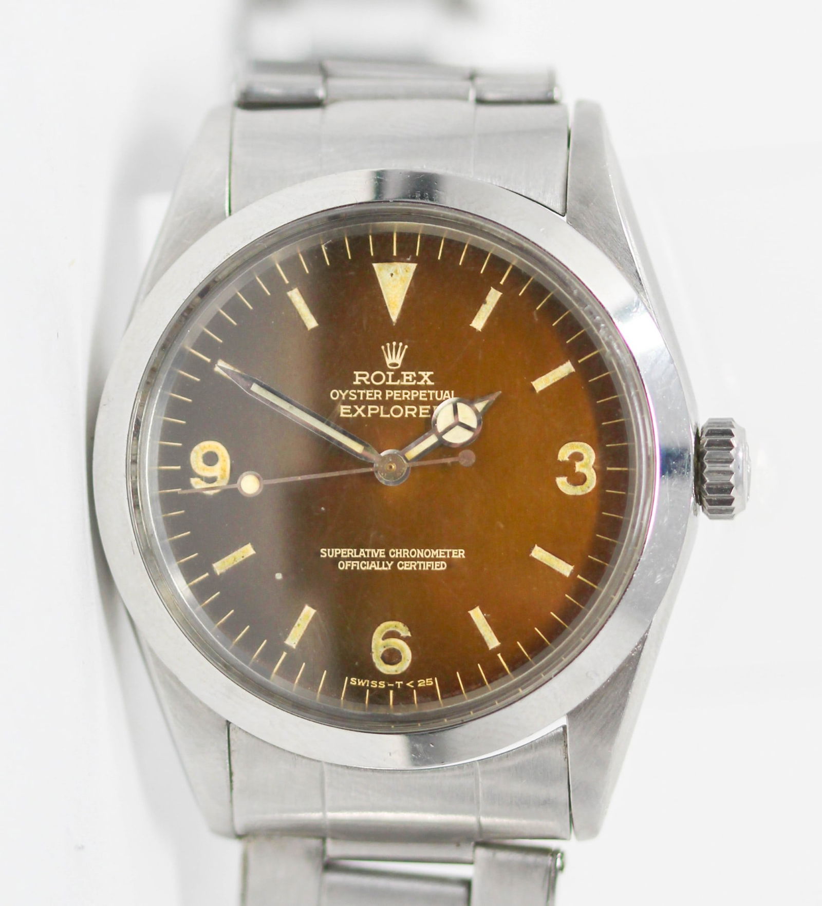 Vintage Rolex Oyster Perpetual Explorer Wristwatch *Bracelet Clasp Damaged, Needs Repair* (1 of 9)
