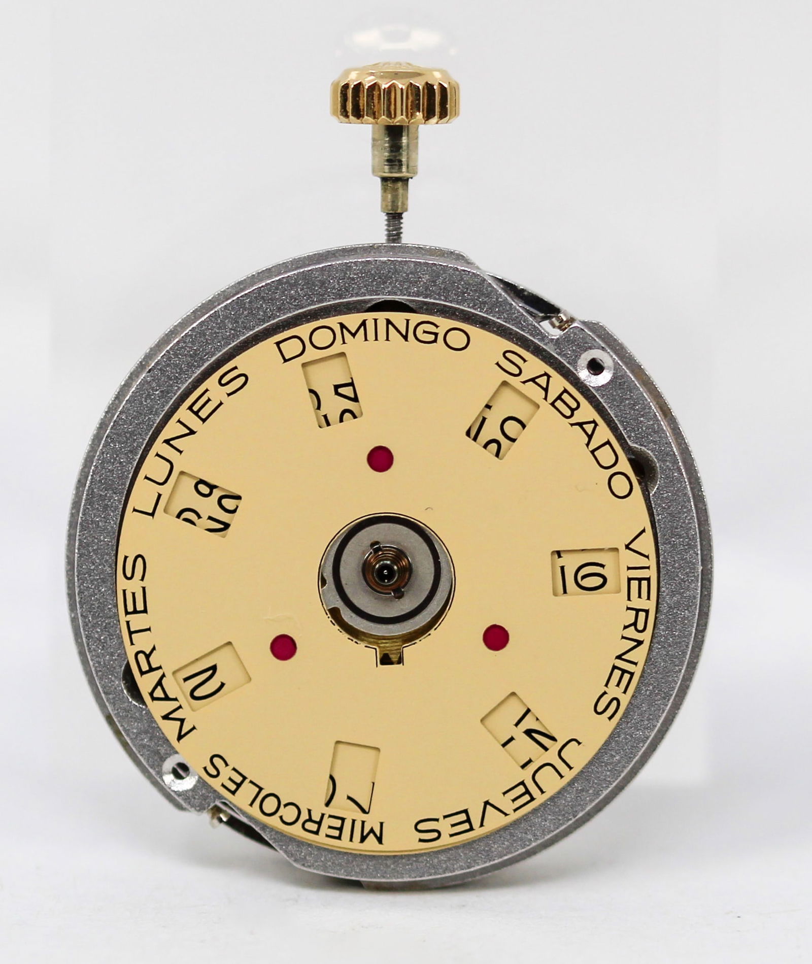 Loose Vintage Rolex Oyster Perpetual Day-Date Movement and Crown with Day and Date Discs (1 of 2)