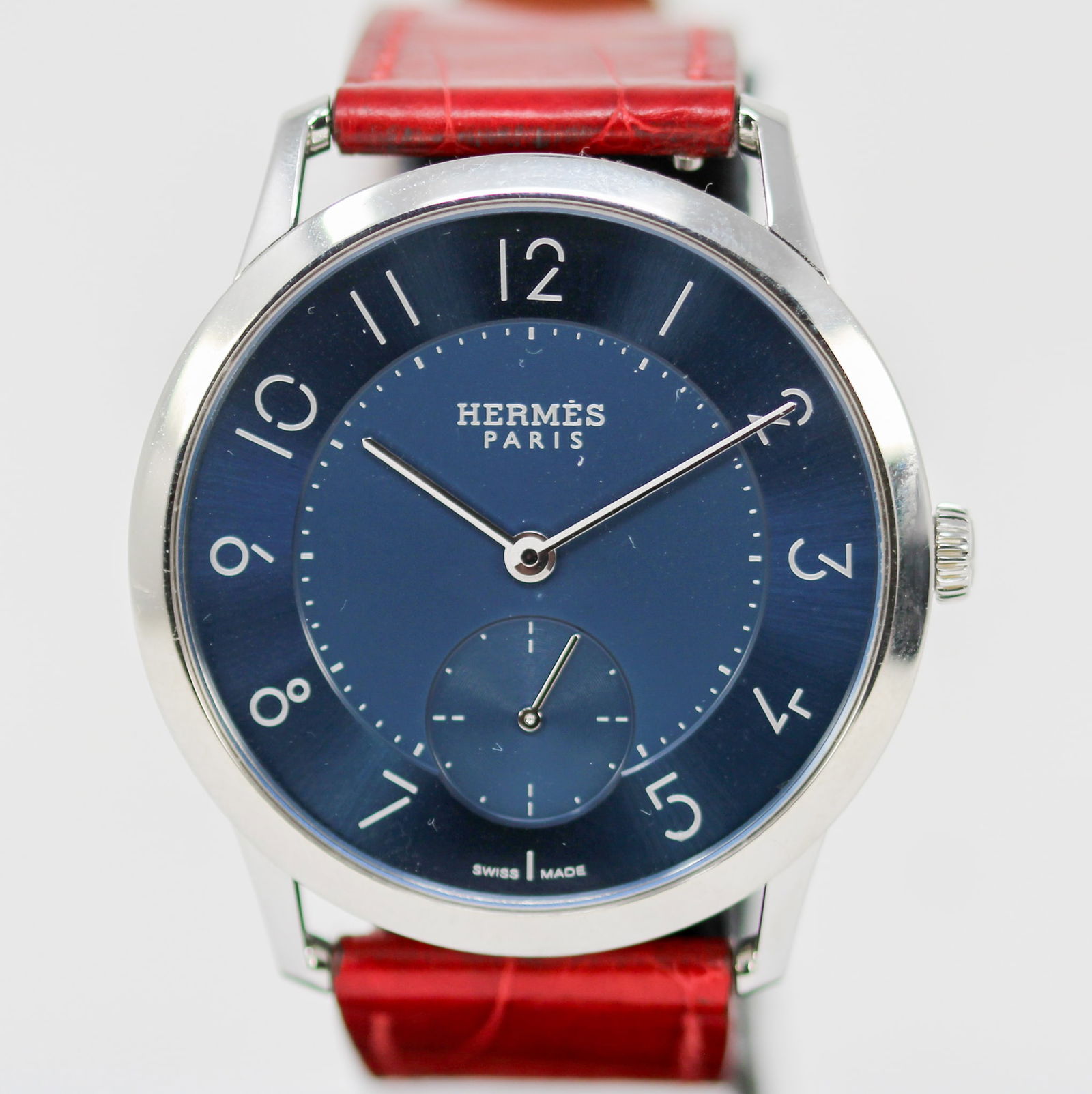 Hermes Paris Wristwach with Hermes Box, Hermes Owner's Manual, and Hermes Guaranty (1 of 10)