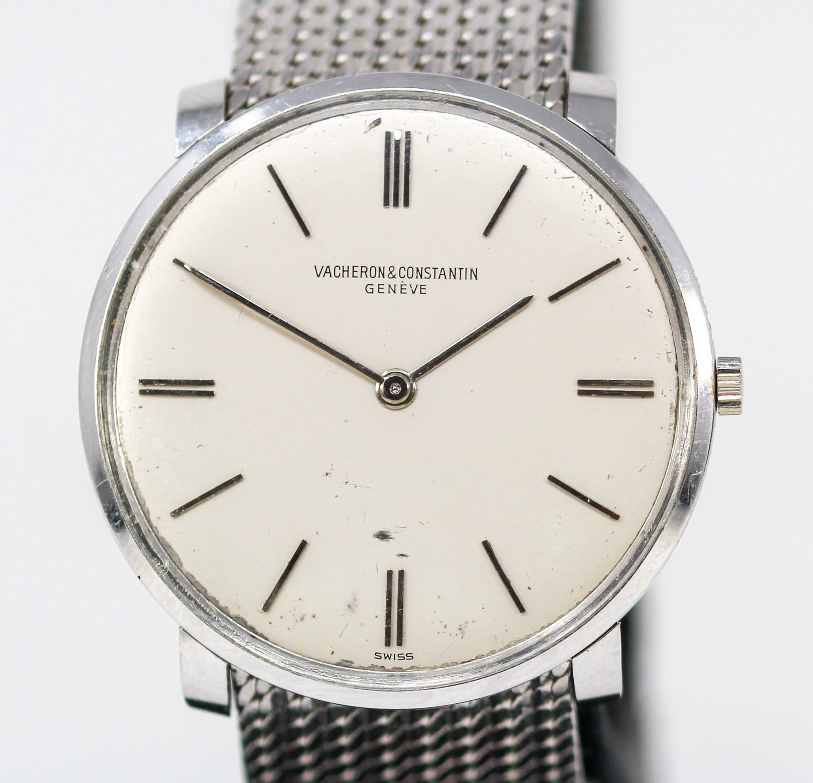 Vintage Vacheron & Constantin Geneve Wristwatch in 18k White Gold (1 of 8)