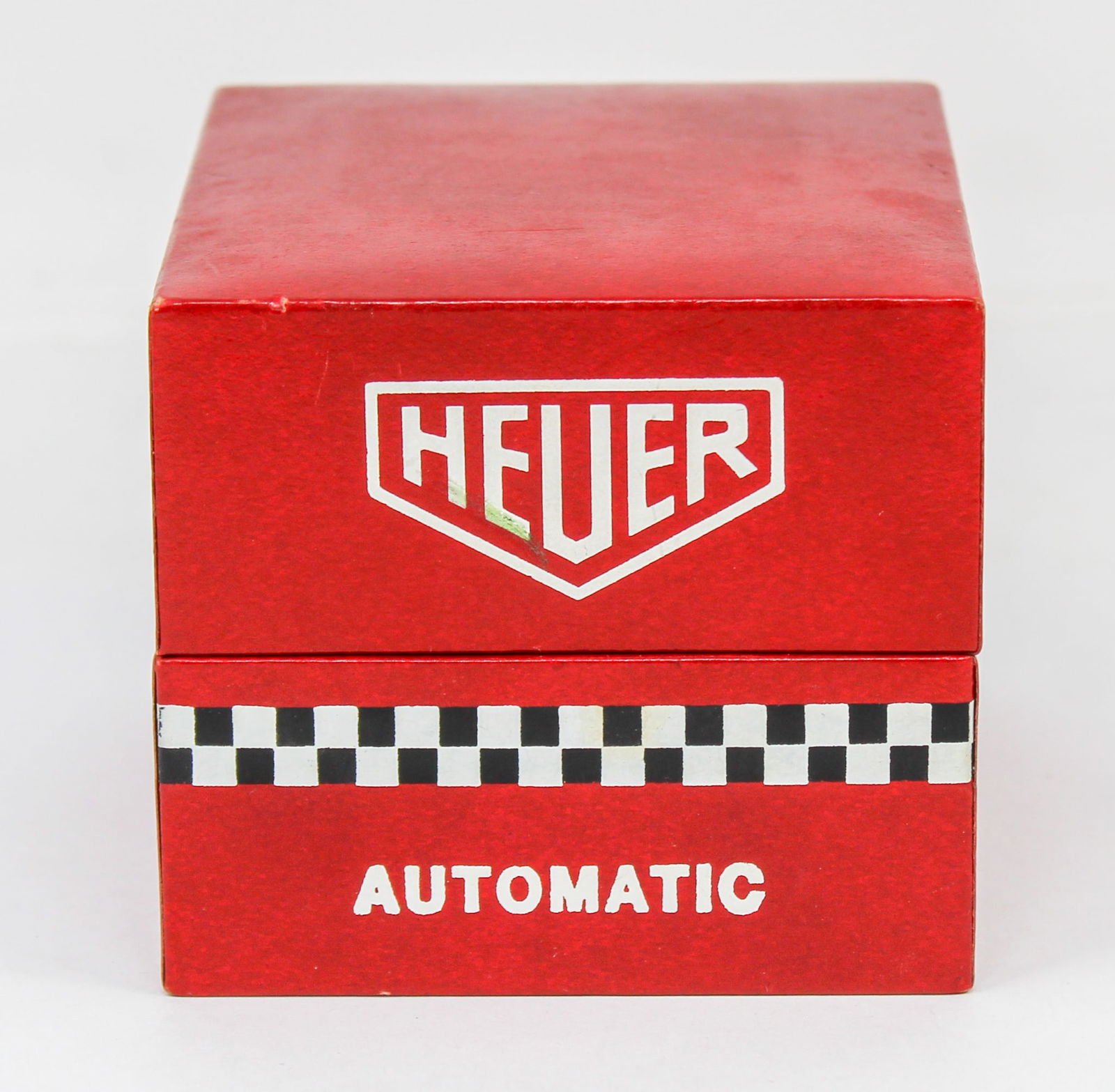 Vintage Heuer Automatic Watch Box: Vintage Heuer Automatic Watch Box. Watch accessory. PLEASE NOTE: all wristwatches are sold "as-is", with no mechanical warranty or guarantee. Any representation as to functionality is strictly a court