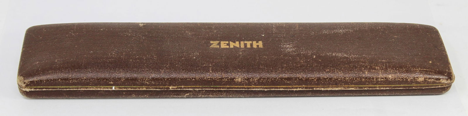 Vintage Zenith Watch Box: Vintage Zenith Watch Box. Watch accessory. PLEASE NOTE: all wristwatches are sold "as-is", with no mechanical warranty or guarantee. Any representation as to functionality is strictly a courtesy. Plea