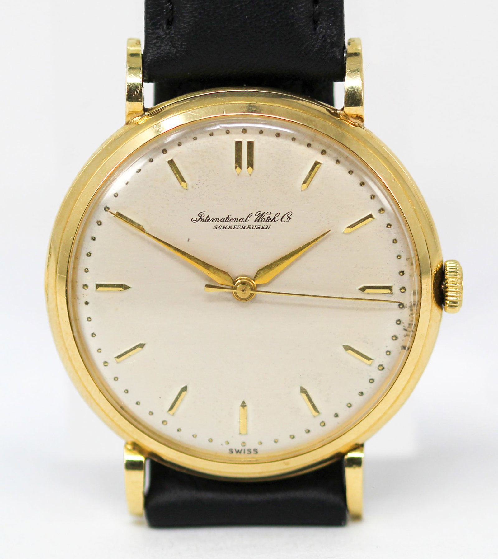 Vintage International Watch Co. Schaffhausen Wristwatch in 18k Yellow Gold (1 of 4)