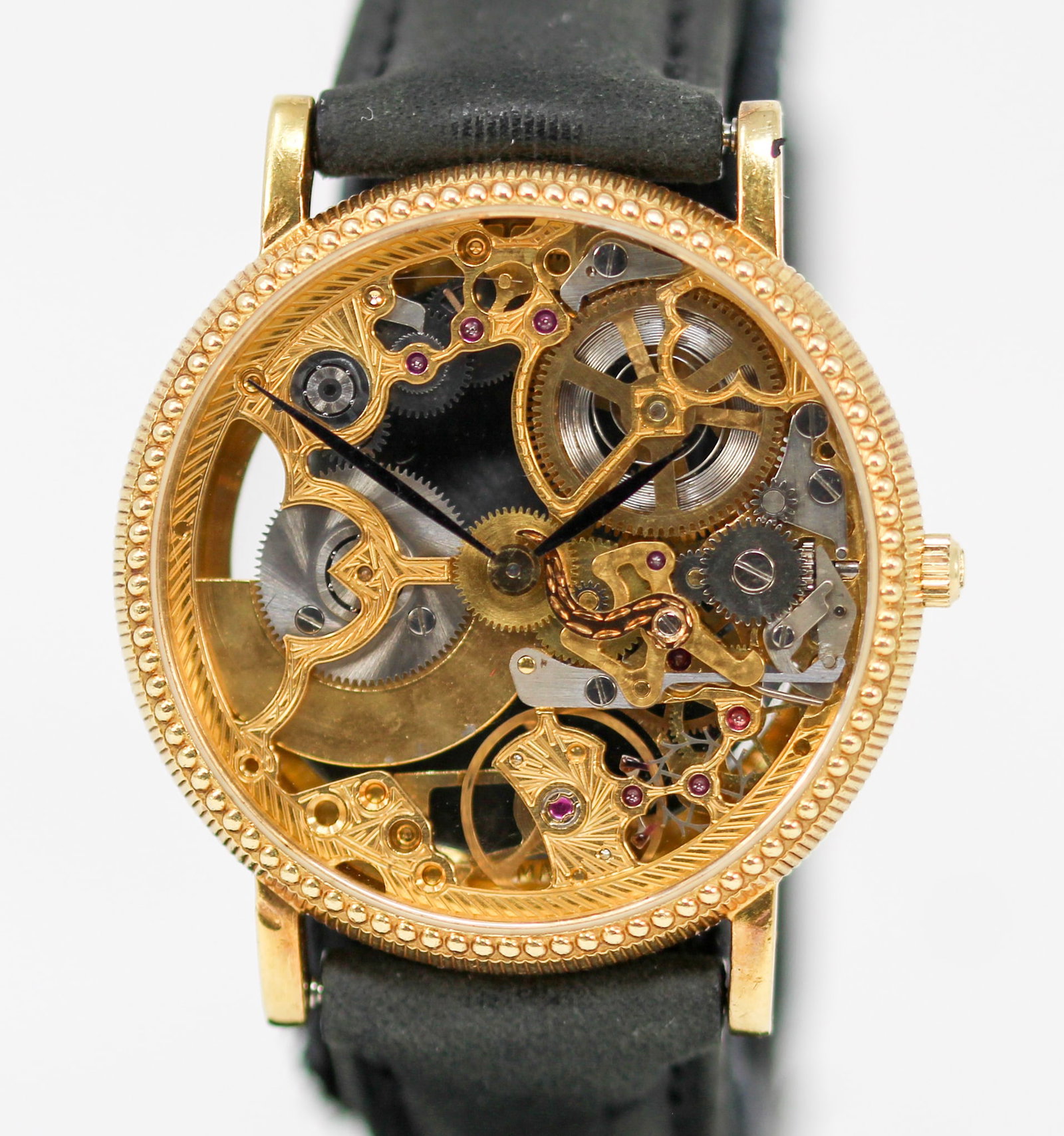 Vintage Universal Geneve Skeleton Wristwatch in 18k Yellow Gold (1 of 4)