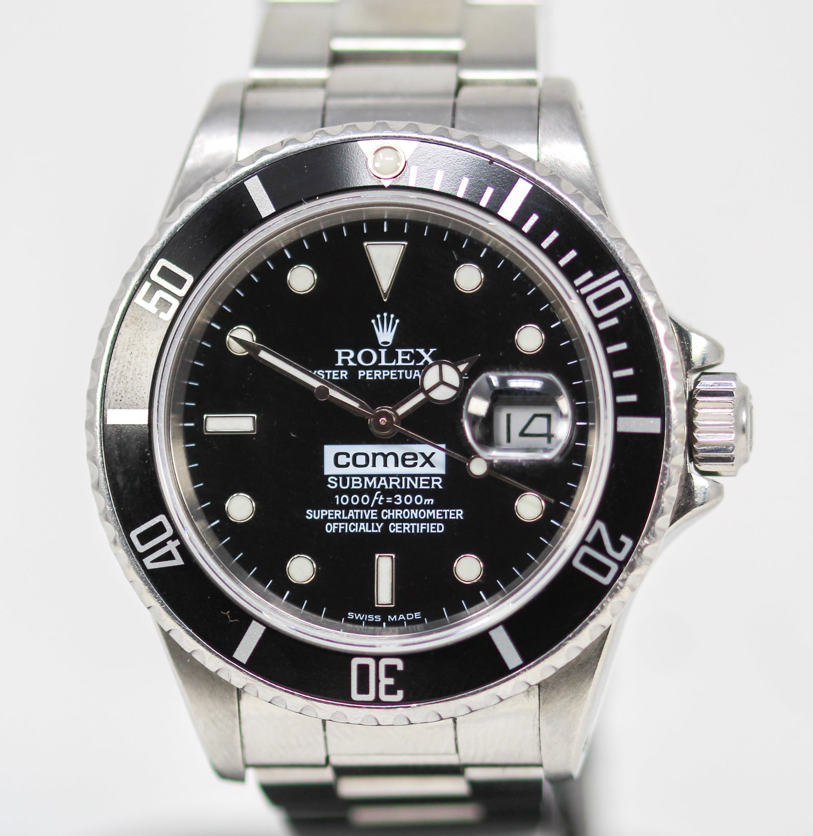 Vintage Rolex Oyster Perpetual Date Comex Submariner Wristwatch with Rolex Box, Rolex Owner's (1 of 20)