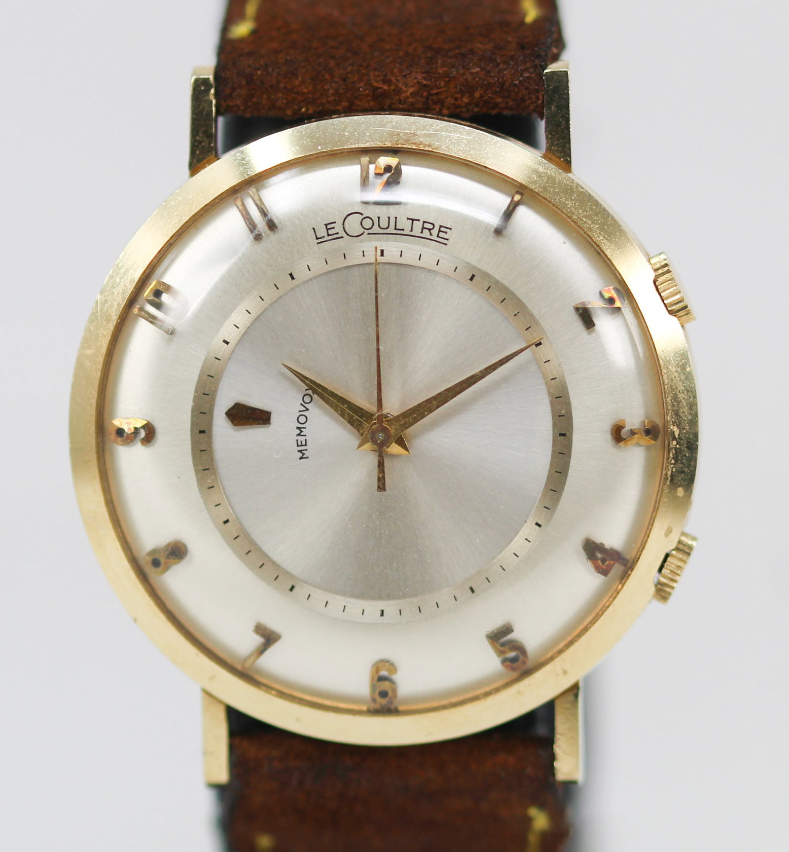 Vintage LeCoultre Memovox Wristwatch in 14k Yellow Gold (1 of 4)