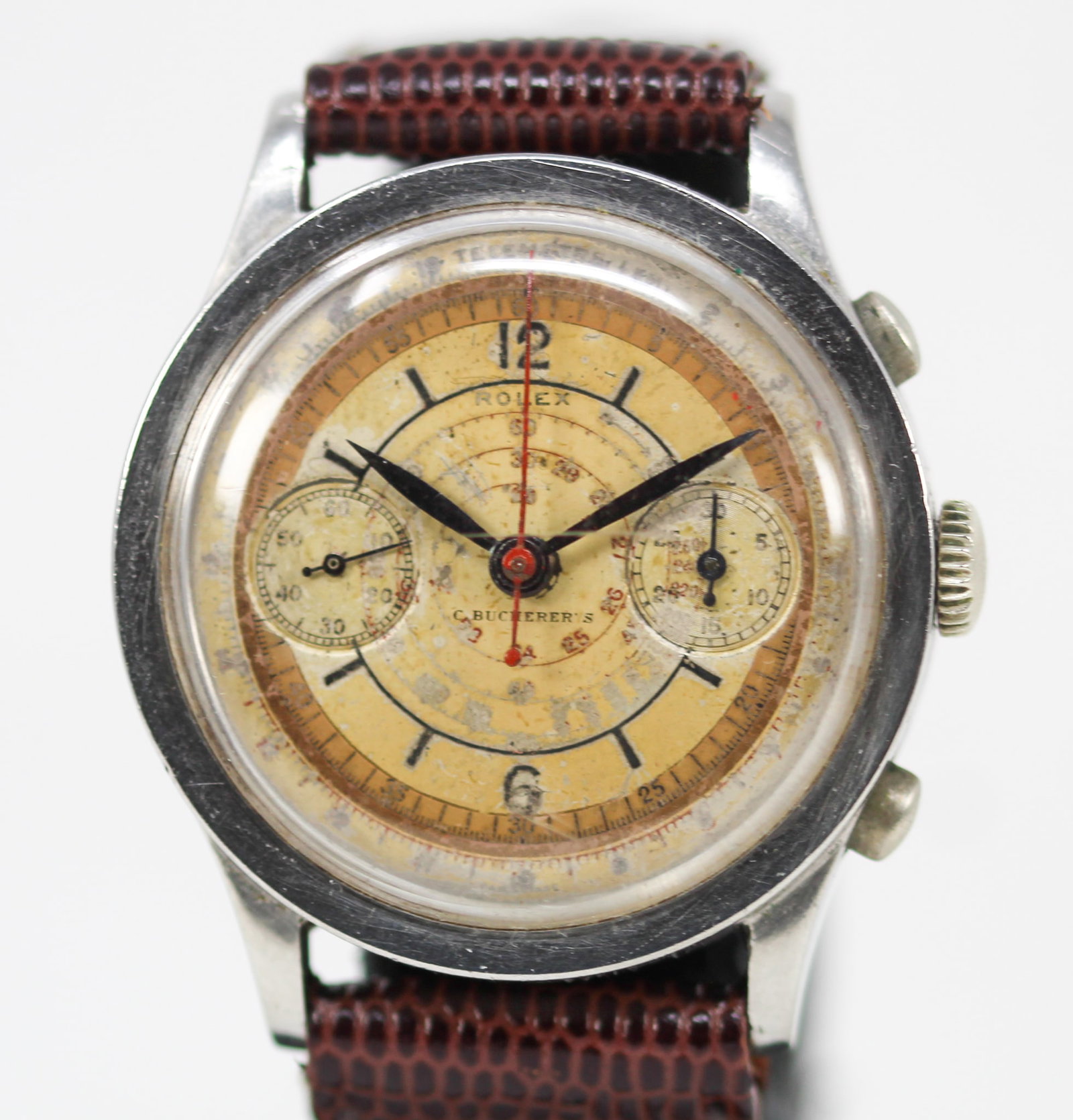 Vintage Rolex "C. Bucherer's" Chronograph Wristwatch (1 of 4)