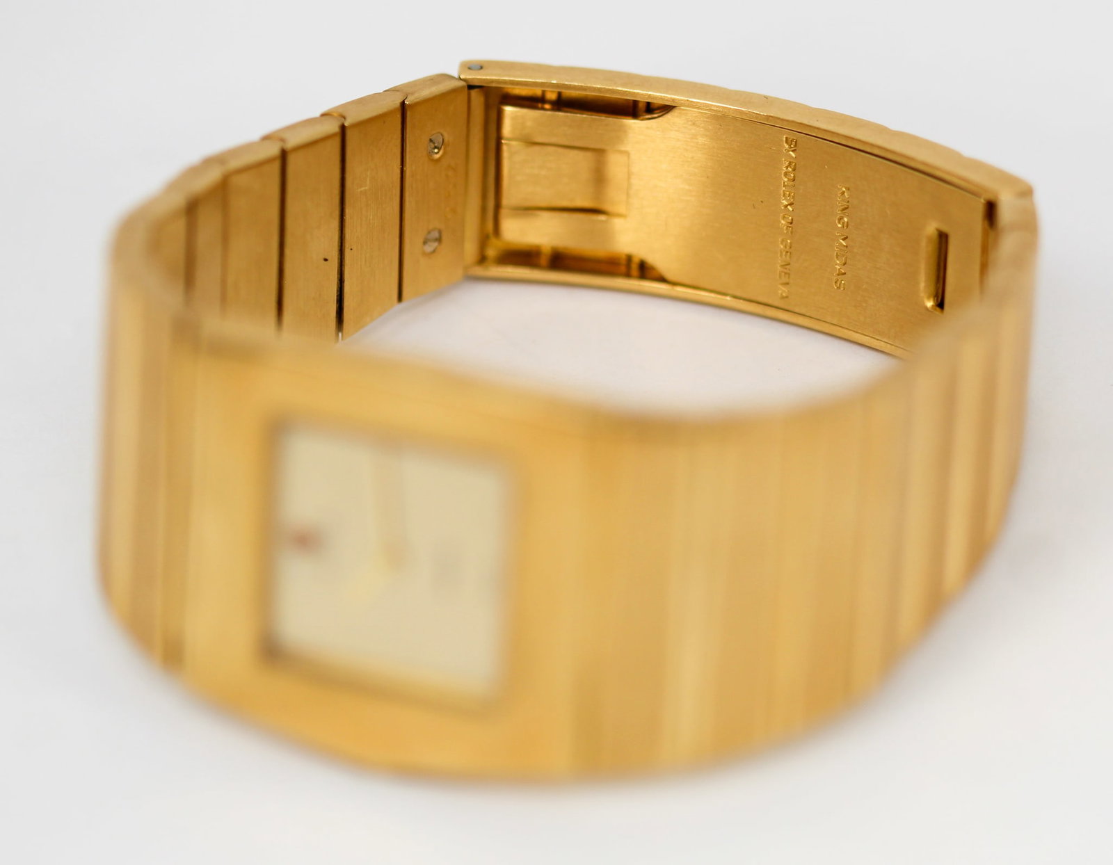 Vintage Rolex King Midas Wristwatch in 18kt Yellow Gold - 7