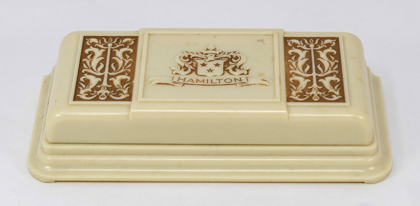 Vintage Hamilton Watch Box: Vintage Hamilton Watch Box. Watch accessory. PLEASE NOTE: all wristwatches are sold "as-is", with no mechanical warranty or guarantee. Any representation as to functionality is strictly a courtesy. Pl