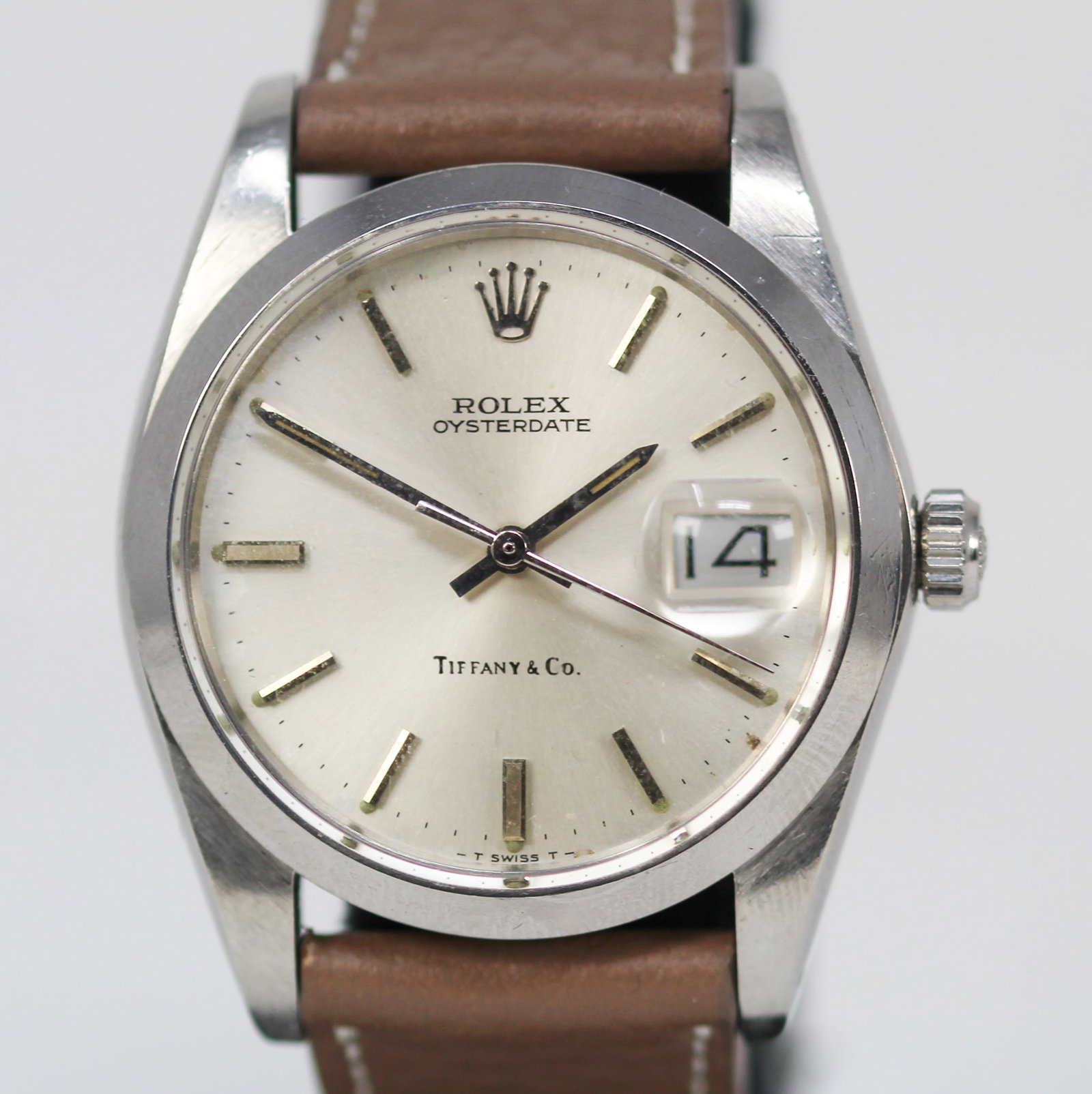 Vintage Rolex Oysterdate "Tiffany & Co." Wristwatch (1 of 4)