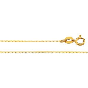 14K GOLD NECKLACE 18 INCH CHAIN FOR PENDANT SERPENTINE: This 14K Yellow SOLID GOLD Serpentine Chain Necklace is 18 inches in length and .75mm thick. It is a wonderful chain for your Gold Pendants.