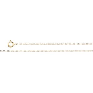 14K GOLD NECKLACE 24 INCH CHAIN CABLE IDEAL FOR PENDANT: This 14k Yellow GOLD Cable CHAIN and NECKLACE is 24 inches in length and it is .50mm thick. It is an ideal chain for your Pendants.