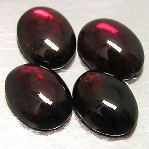 4 GENUINE RED GARNET = 17 CARATS!: These are 4 matching AFRICAN DEEP RED GARNET GEMSTONES with a Total Weight = 17 CARATS! Each Garnet measures 11.0 x 9.0 x 3.0mm and they have excellent luster!
