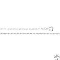 14K WHITE GOLD NECKLACE 20 INCH ROPE CHAIN .75MM: 14k White Gold Rope Chain 20 inches in length. You can wear it alone as a Gold Necklace or as a Chain with a Pendant.