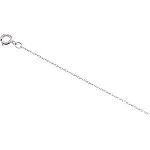 14K WHITE GOLD CHAIN 16 INCH NECKLACE: 14k White Gold Rope Chain Necklace 16" in length and .75mm thick.