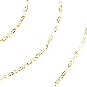 14K GOLD NECKLACE 18 INCH CHAIN: This 14k Yellow GOLD Cable CHAIN and NECKLACE is 18 inches in length and it is .50mm thick. It is an ideal chain for your Pendants.